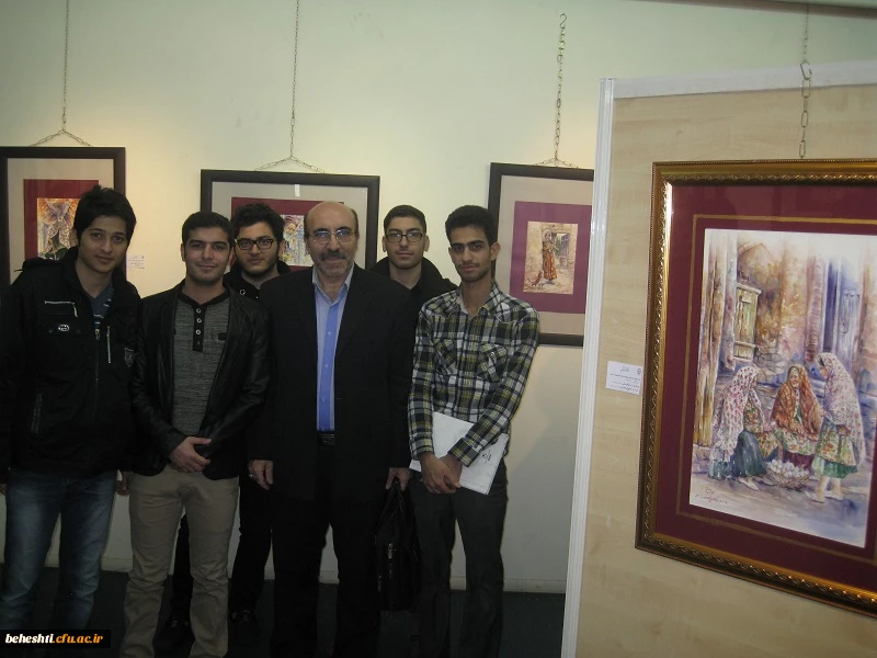 نمایشگاه نقاشی اساتید ودانشجویان مرکز آموزش عالی شهیدبهشتی تهران