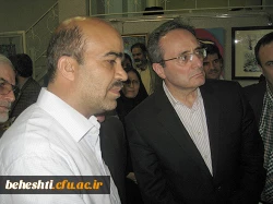 عکس:دکترمهرمحمدی در بازدید از آثار اساتید هنر مرکزآموزش عالی شهید بهشتی تهران 6