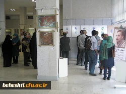 عکس:دکترمهرمحمدی در بازدید از آثار اساتید هنر مرکزآموزش عالی شهید بهشتی تهران 14