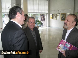 عکس:دکترمهرمحمدی در بازدید از آثار اساتید هنر مرکزآموزش عالی شهید بهشتی تهران 15