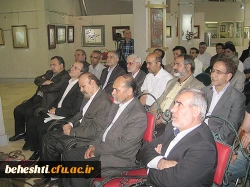 عکس:دکترمهرمحمدی در بازدید از آثار اساتید هنر مرکزآموزش عالی شهید بهشتی تهران 18