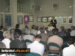 عکس:دکترمهرمحمدی در بازدید از آثار اساتید هنر مرکزآموزش عالی شهید بهشتی تهران 23