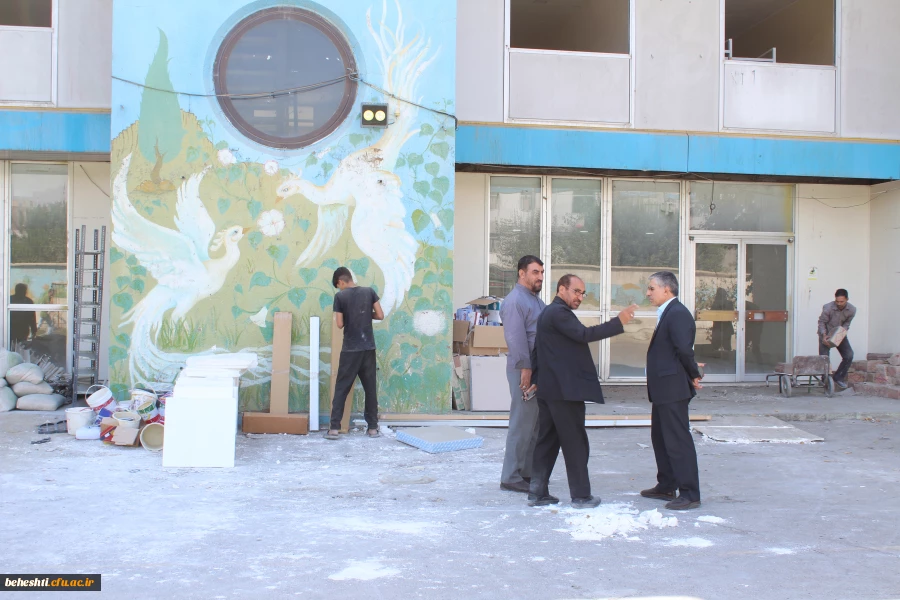 مراحل بازسازی و آماده سازی مرکز شهید بهشتی برای مهرماه ۹۸؛ 4