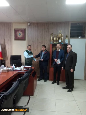 مراسم تقدیر از دانشجومعلم عزیز، جناب آقای محمد لهراسبی؛ پژوهشگر برتر استان تهران 