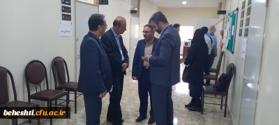 بازدید جناب آقای دکتر قاسم احمدی لاشکی از مراحل مصاحبه مهارت آموزان