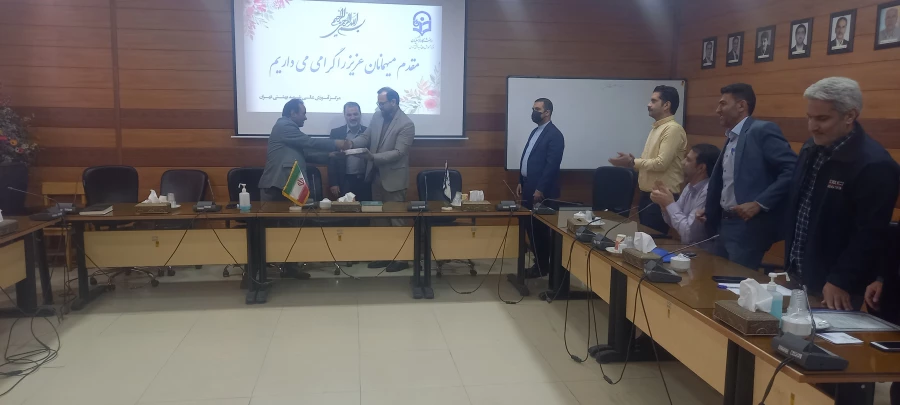 آیین تکریم و معارفه کارشناس حراست مرکز آموزش عالی شهید بهشتی تهران برگزار شد 2