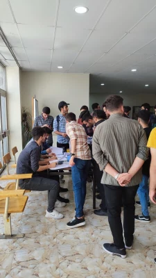 بازدید دکتر فتحی از فرآیند برگزاری انتخابات شورای صنفی-رفاهی
سال تحصیلی 1403-1402 ﻣﺮﮐﺰ ﺁﻣﻮﺯﺵ ﻋﺎﻟﯽ ﺷﻬﯿﺪ ﺑﻬﺸﺘﯽ تهران
 4