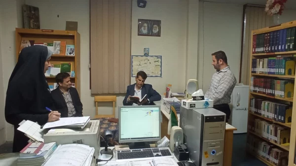 بازدید مدیر کل نظارت و ارزیابی و تضمین کیفیت به همراه مسئول نظارت 4