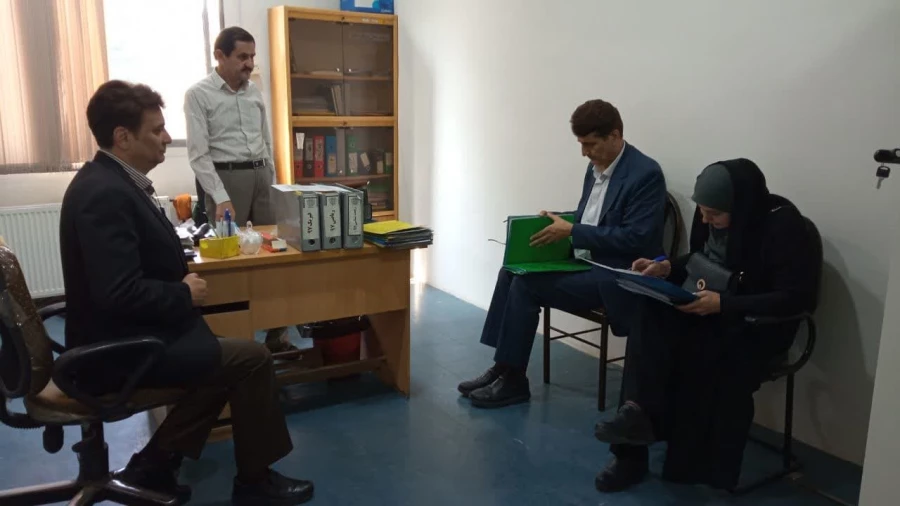 بازدید مدیر کل نظارت و ارزیابی و تضمین کیفیت به همراه مسئول نظارت 6