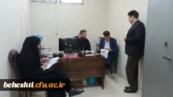 بازدید مدیر کل نظارت و ارزیابی و تضمین کیفیت به همراه مسئول نظارت 7