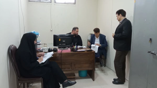 بازدید مدیر کل نظارت و ارزیابی و تضمین کیفیت به همراه مسئول نظارت 7