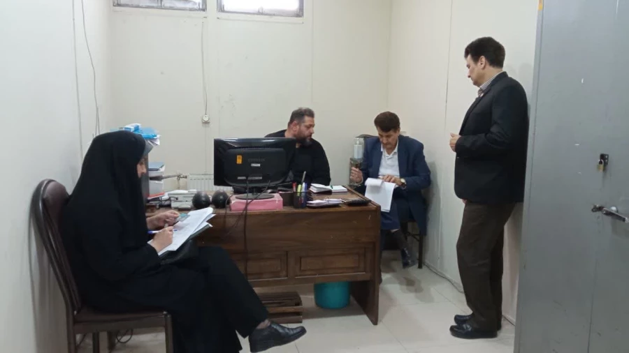 بازدید مدیر کل نظارت و ارزیابی و تضمین کیفیت به همراه مسئول نظارت 7