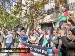 تجمع تعدادی از اساتید دانشگاه های تهران با سخنرانی و اعلام محکومیت جنایات رژیم غاصب صهیونیستی 2