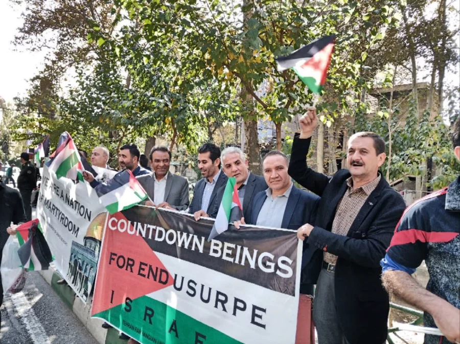 تجمع تعدادی از اساتید دانشگاه های تهران با سخنرانی و اعلام محکومیت جنایات رژیم غاصب صهیونیستی 5