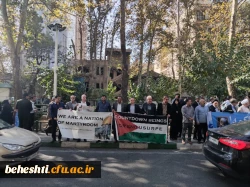 تجمع تعدادی از اساتید دانشگاه های تهران با سخنرانی و اعلام محکومیت جنایات رژیم غاصب صهیونیستی 6