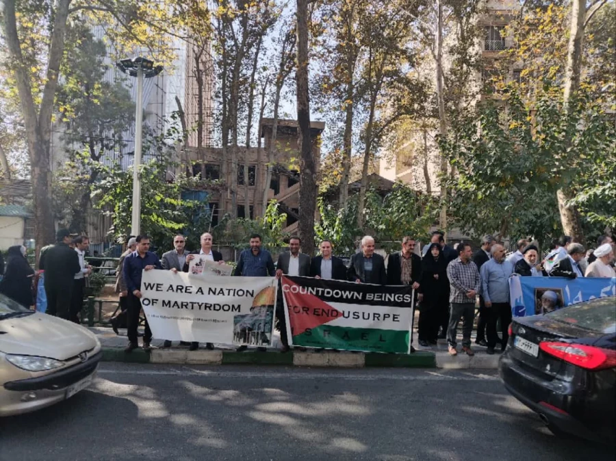 تجمع تعدادی از اساتید دانشگاه های تهران با سخنرانی و اعلام محکومیت جنایات رژیم غاصب صهیونیستی 6