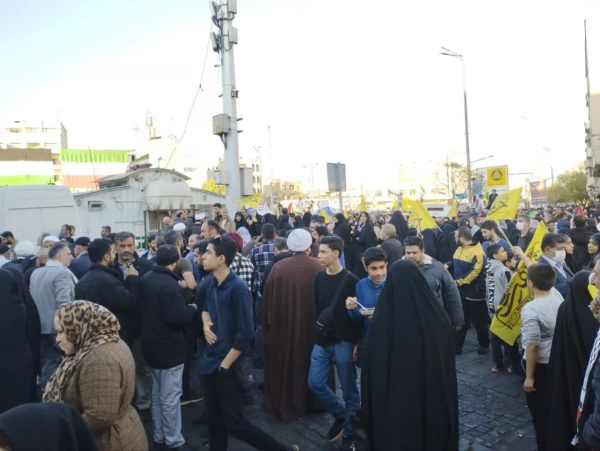 راهپیمایی ۲۷آبان مردم تهران در میدان انقلاب حمایت از مردم مظلوم و بی گناه فلسطین (غزه)  2