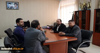 بازدید تیم حراست از حفاظت فیزیکی و دوربین های مرکز شهید بهشتی