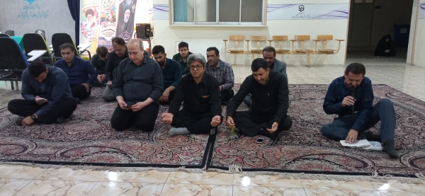 مراسم زیارت عاشورا و نوحه خانی در مرکز آموزش عالی شهید بهشتی 2