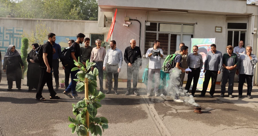 آیین بدرقه کاروان زیارتی اربعین حسینی(ع) 2