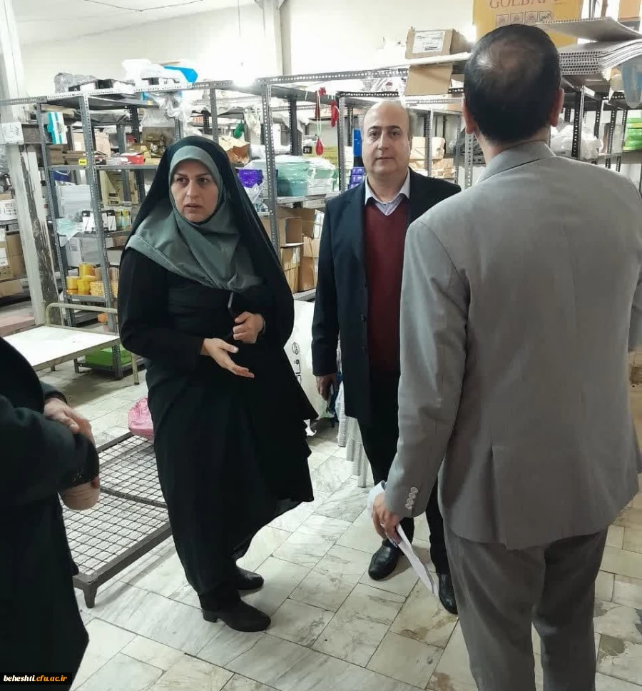 بازدید از وضعیت آشپزخانه، سلف سرویس، انبار و سردخانه مرکز آموزش عالی شهید بهشتی 6