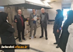 بازدید از وضعیت آشپزخانه، سلف سرویس، انبار و سردخانه مرکز آموزش عالی شهید بهشتی 7