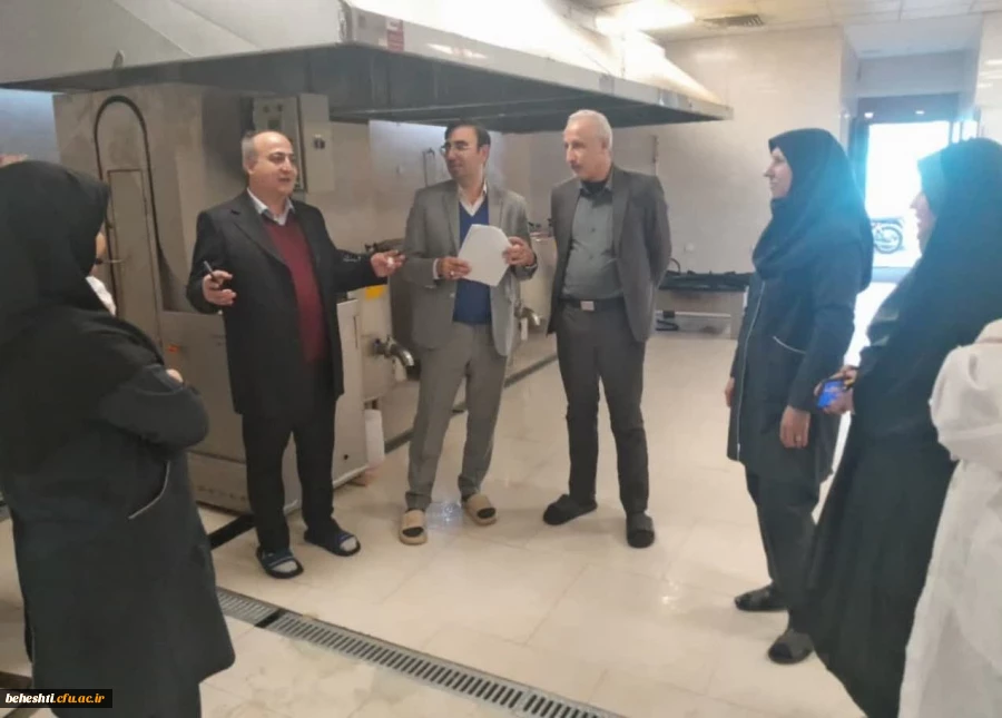 بازدید از وضعیت آشپزخانه، سلف سرویس، انبار و سردخانه مرکز آموزش عالی شهید بهشتی 9