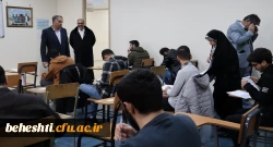 بازدید تیم نظارت استان از روند برگزاری امتحانات مرکز آموزش عالی شهید بهشتی 7