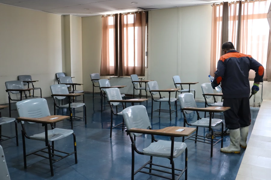 آماده سازی مرکز شهید بهشتی جهت برگزاری آزمون عملی کنکور هنر دانشگاه فرهنگیان 1404 6