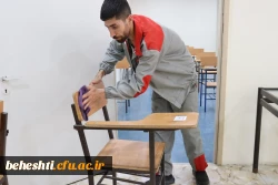 آماده سازی مرکز شهید بهشتی جهت برگزاری آزمون عملی کنکور هنر دانشگاه فرهنگیان 1404 7