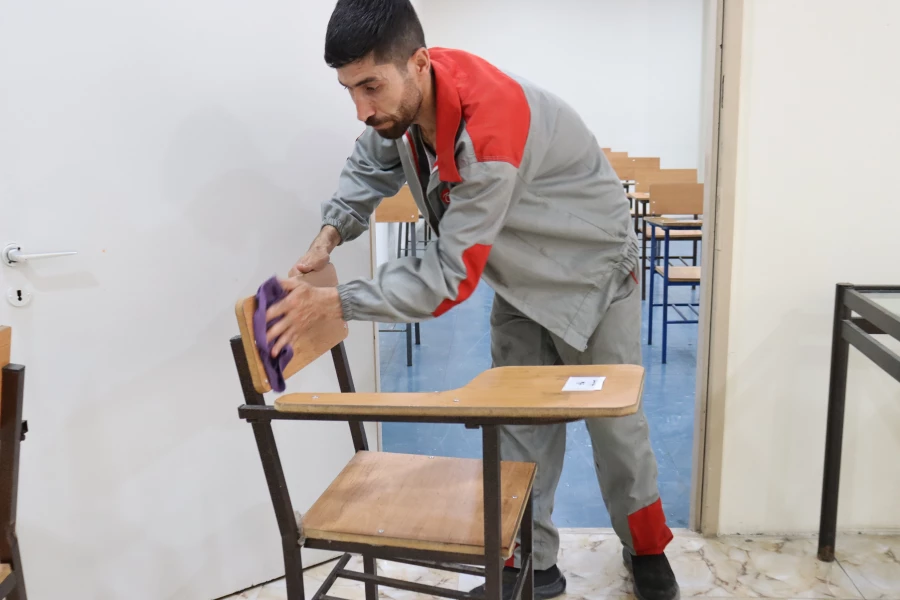 آماده سازی مرکز شهید بهشتی جهت برگزاری آزمون عملی کنکور هنر دانشگاه فرهنگیان 1404 7