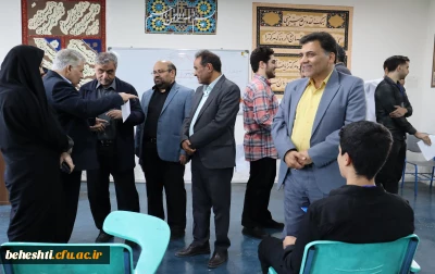 حضور ایوب ابراهیمی در آخرین روز از فرایند ارزیابی کانون های مرکز شهید بهشتی