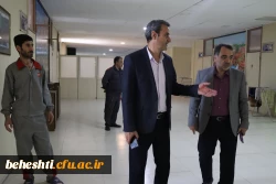 بازدید دکتر کامیاب از خوابگاه و امتحانات مرکز شهید بهشتی 2