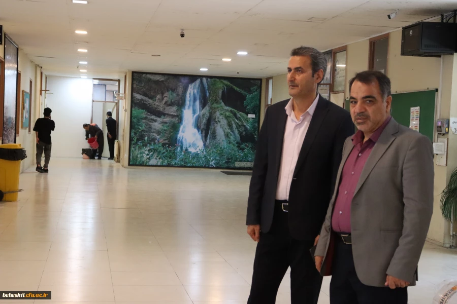 بازدید دکتر کامیاب از خوابگاه و امتحانات مرکز شهید بهشتی 3