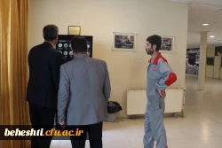 بازدید دکتر کامیاب از خوابگاه و امتحانات مرکز شهید بهشتی 5