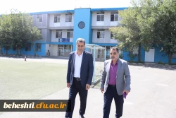 بازدید دکتر کامیاب از خوابگاه و امتحانات مرکز شهید بهشتی 7