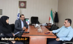 بازدید رئیس اداره منابع انسانی از مرکز شهید بهشتی 2