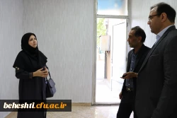 بازدید رئیس اداره منابع انسانی از مرکز شهید بهشتی 3