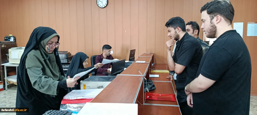 بازدید رئیس اداره منابع انسانی از مرکز شهید بهشتی 7