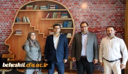 بازدید مسئولان دانشگاه فرهنگیان از واحد کتابخانه مرکز شهید بهشتی 2