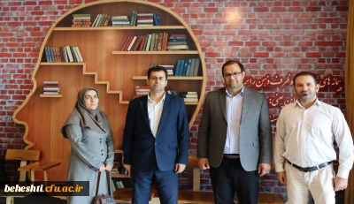 بازدید مسئولان دانشگاه فرهنگیان از واحد کتابخانه مرکز شهید بهشتی
