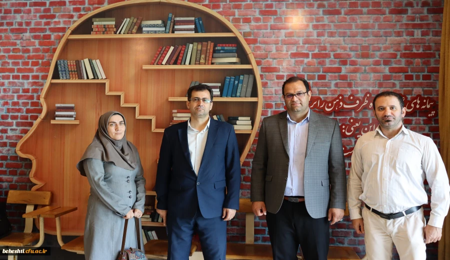بازدید مسئولان دانشگاه فرهنگیان از واحد کتابخانه مرکز شهید بهشتی 2