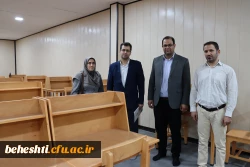 بازدید مسئولان دانشگاه فرهنگیان از واحد کتابخانه مرکز شهید بهشتی 3
