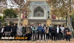 بازدید دانشجو معلمان از مدرسه دارالفنون، کتابخانه و باغ ملی ملک 6