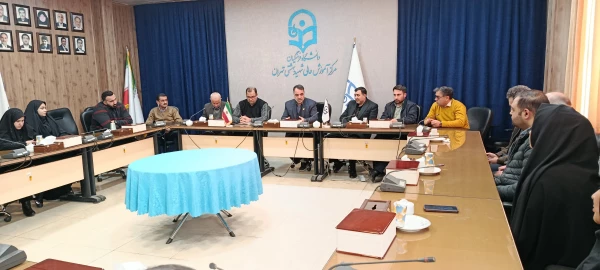 جلسه هماهنگی امتحانات پایان ترم در مرکز آموزش عالی شهید بهشتی 2